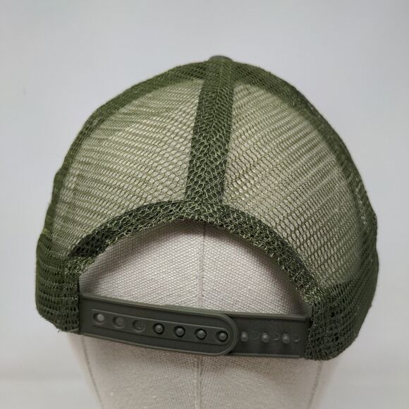 Cabela's Club Snapback Mesh Back Trucker Hat Green One Size Embroidered - Picture 5 of 6